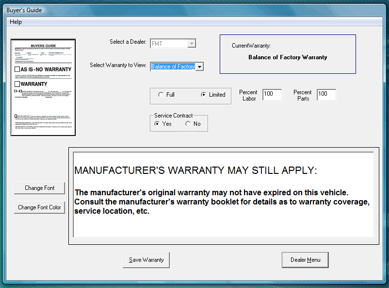 AutoPlus Warranties